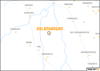 map of Kalandangan