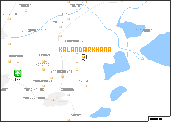 map of Kalandar-Khana