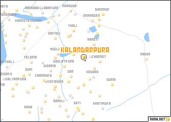 map of Kalandarpura