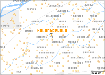 map of Kalandarwāla