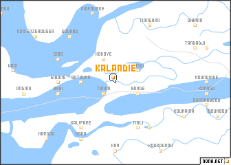 map of Kalandié