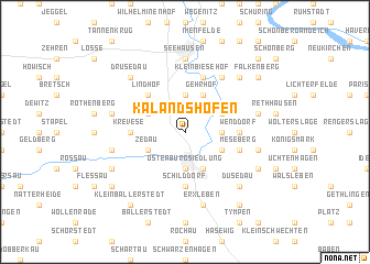 map of Kalandshofen