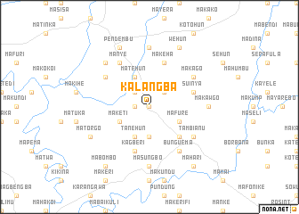 map of Kalangba