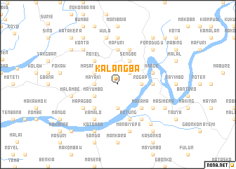 map of Kalangba