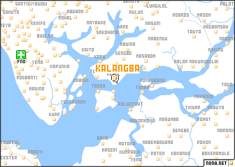 map of Kalangba