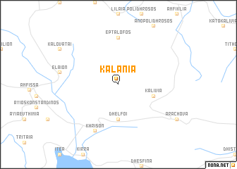 map of Kalánia