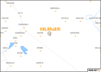 map of Kalanjeni