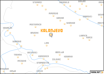 map of Kalanjevo