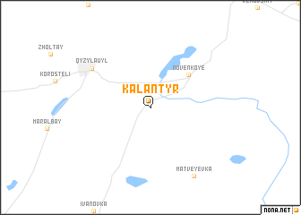 map of Kalantyr\