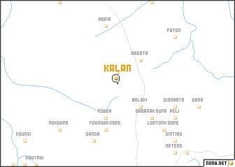 map of Kalan