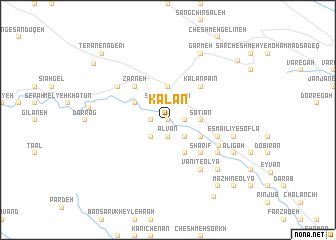 map of Kalān