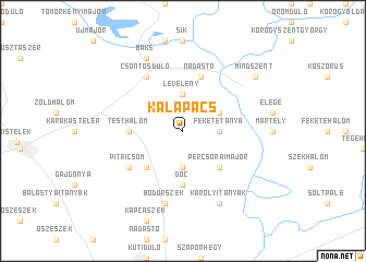 map of Kalapács