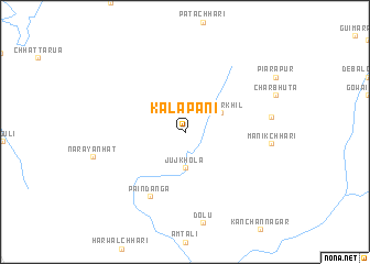 map of Kālāpāni