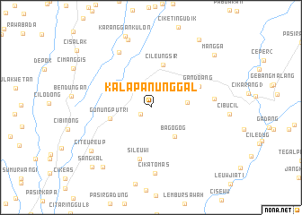 map of Kalapanunggal