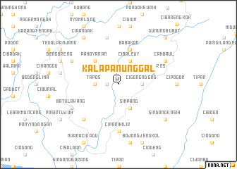 map of Kalapanunggal