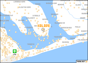 map of Kalapé