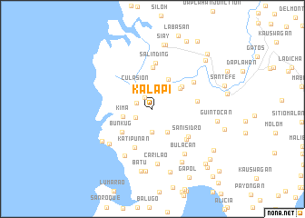 map of Kalapi