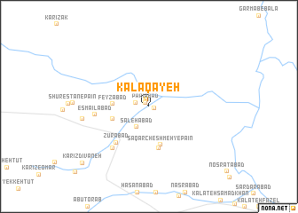 map of Kāl Āqāyeh