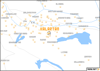 map of Kalārtān