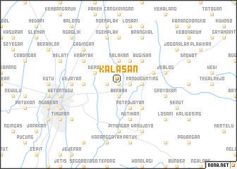 map of Kalasan