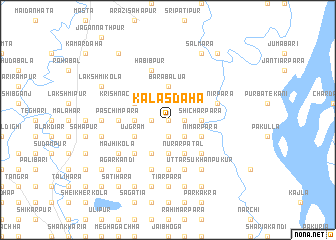 map of Kalasdaha