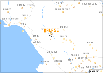 map of Kalasë