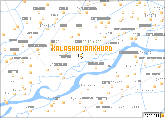 map of Kāla Shādiān Khurd