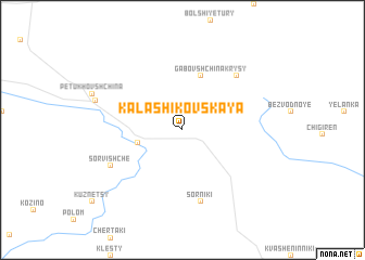 map of Kalashikovskaya