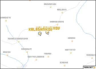 map of Kalashnikov