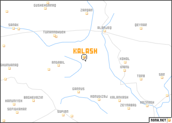 map of Kalāsh