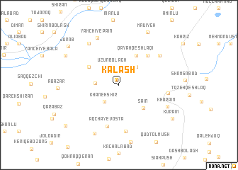 map of Kalāsh