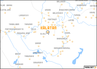 map of Kalatan