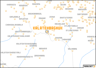 map of Kalāteh Bāghuk