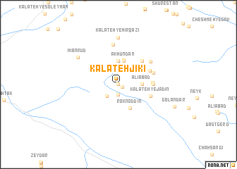 map of Kalāteh Jīkī