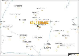 map of Kalāteh Joz