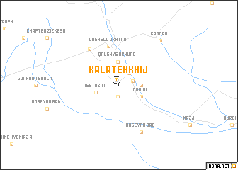 map of Kalāteh Khīj