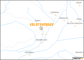 map of Kalāteh Nāder