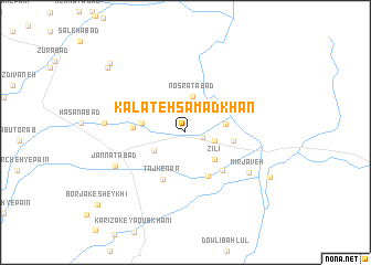map of Kalāteh Şamad Khān