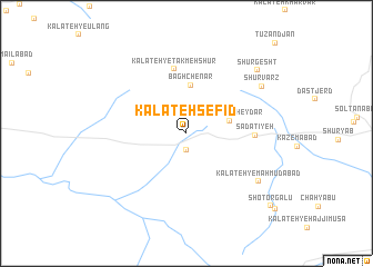 map of Kalāteh Sefīd