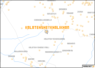map of Kalāteh Sheykh ‘Alī Khan