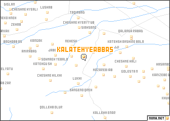 map of Kalāteh-ye ‘Abbās