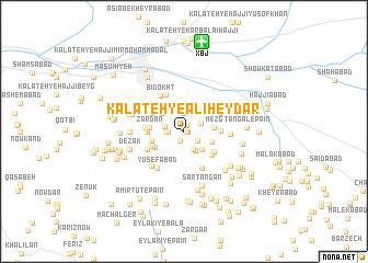 map of Kalāteh-ye ‘Alī Ḩeydar