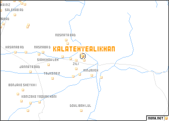 map of Kalāteh-ye ‘Alī Khān