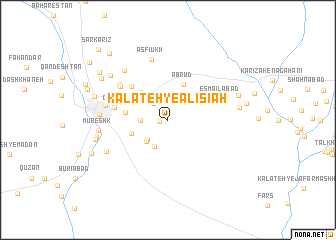 map of Kalāteh-ye ‘Alī Sīāh