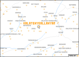 map of Kalāteh-ye Allāhyār