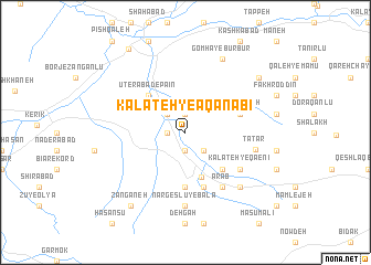 map of Kalāteh-ye Āqā Nabī