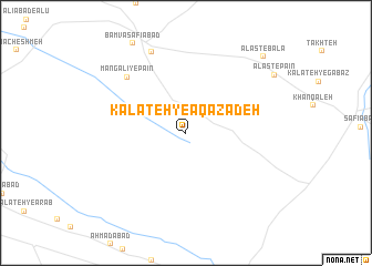 map of Kalāteh-ye Āqāzādeh