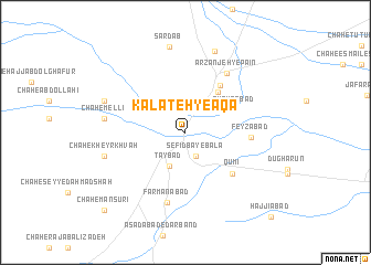 map of Kalāteh-ye Āqā