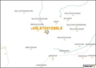 map of Kalāteh-ye Bālā