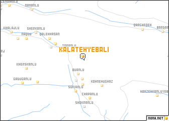 map of Kalāteh-ye Bālī